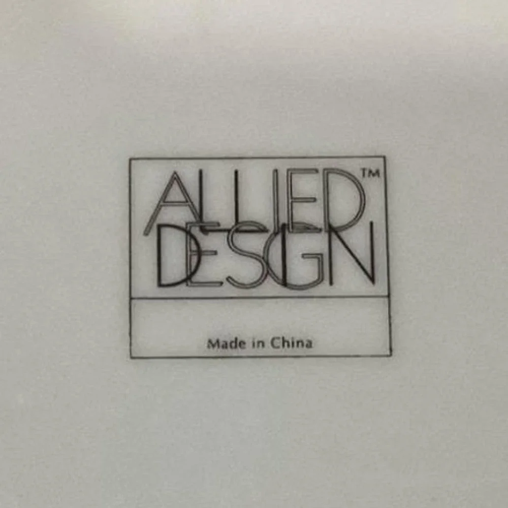 Allied Designs Seashore Luncheon Plates, Set of 4, Vintage Blue & White‎ Design